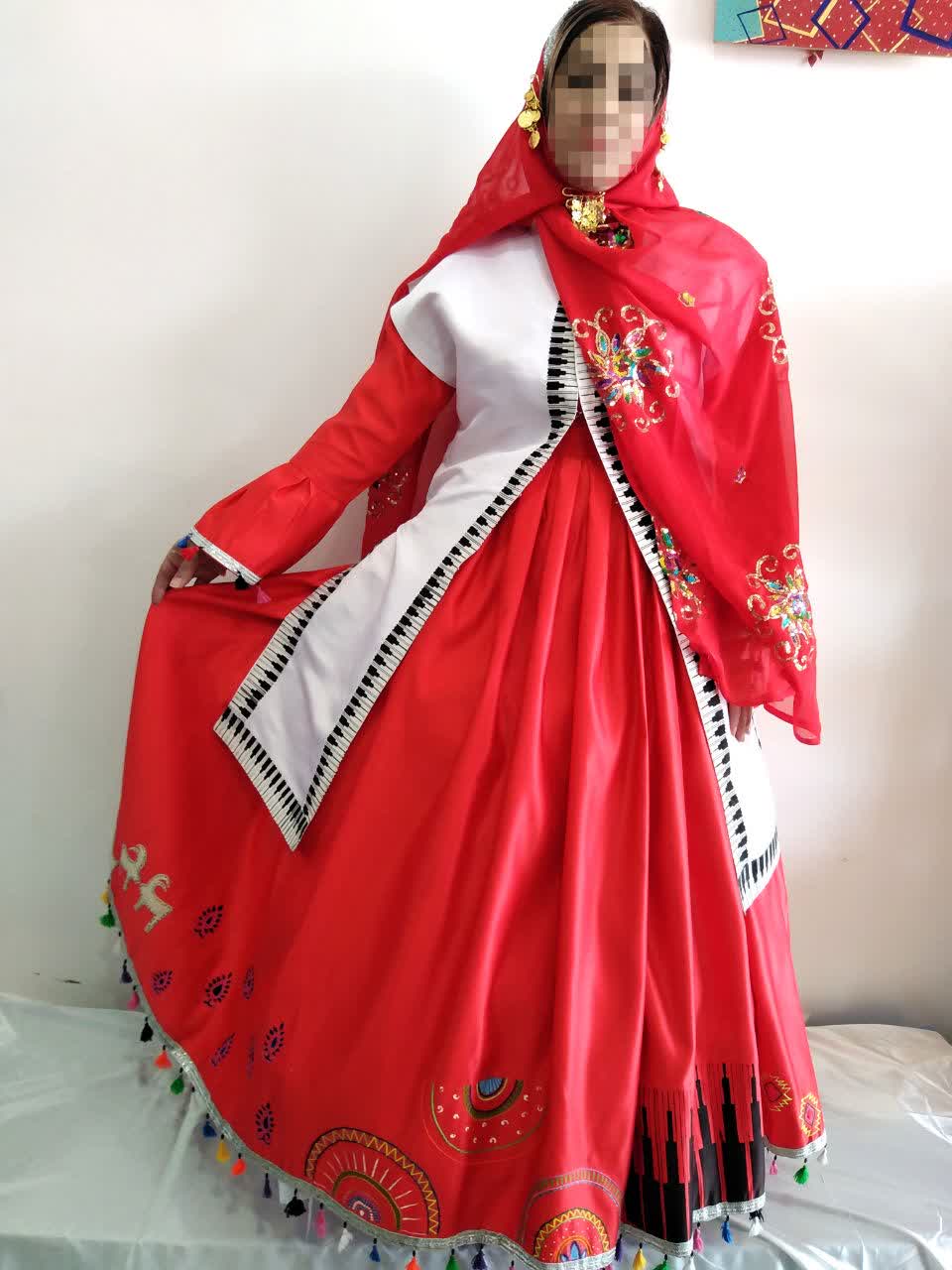 لباس لری طرح چقا